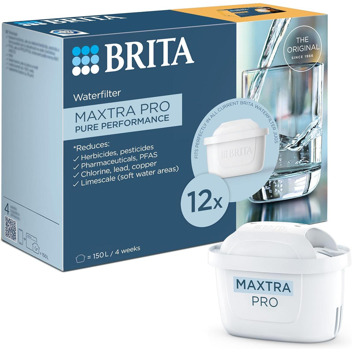 BRITA MAXTRA PRO Pure Performance Water Filter Cartridge - 12 Pack