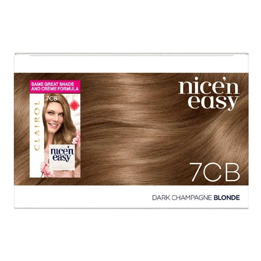 Clairol Nice N Easy Crème Natural Permanent Hair Dye - 7CB Dark Champagne Blonde - Healthxpress.ie