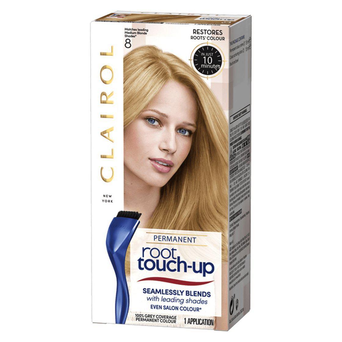 Clairol Nice N Easy Permanent Root Touch-Up - 100% Coverage, 8 Medium Blonde - Healthxpress.ie