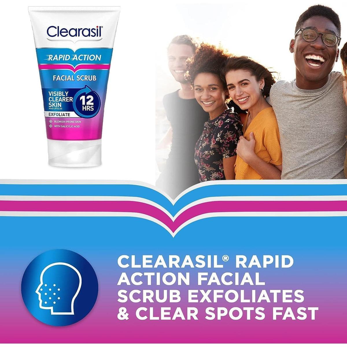 Clearasil Rapid Action Exfoliating Scrub 125ml - Healthxpress.ie