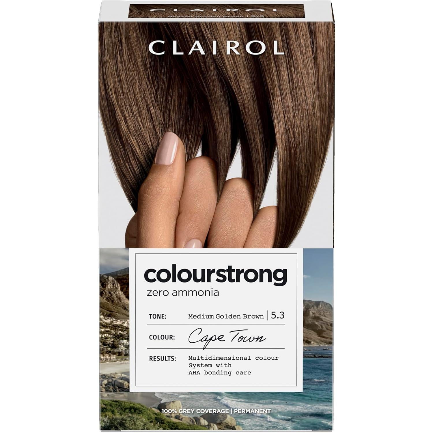 Clairol Colour Strong Permanent Hair Dye - 5.3 Medium Golden Brown