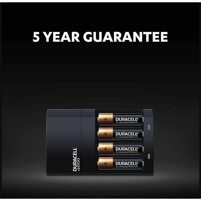Duracell Hi-Speed Battery Charger with 2 AA and 2 AAA Rechargeable Batteries - Healthxpress.ie