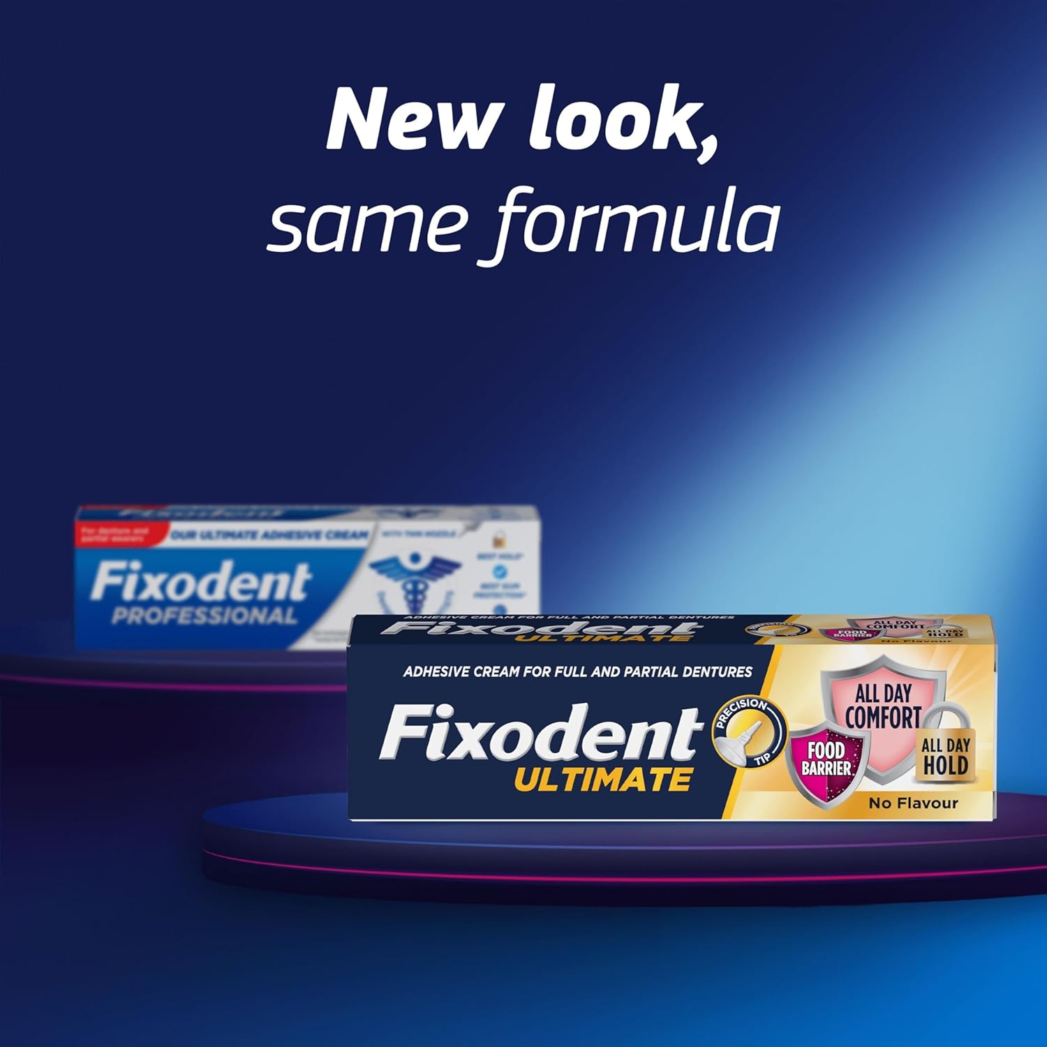 Fixodent Ultimate No Flavor Adhesive Cream for Full & Partial Dentures 40ml