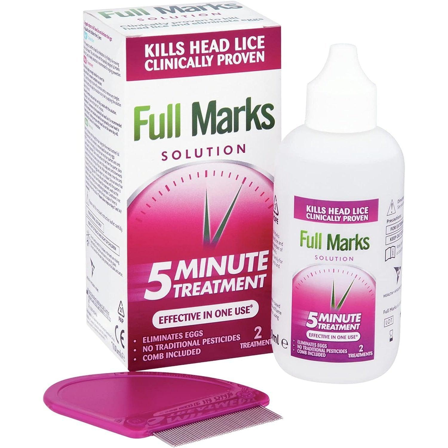 Full Marks Solution 5 Minute Treatment 100ml - Healthxpress.ie