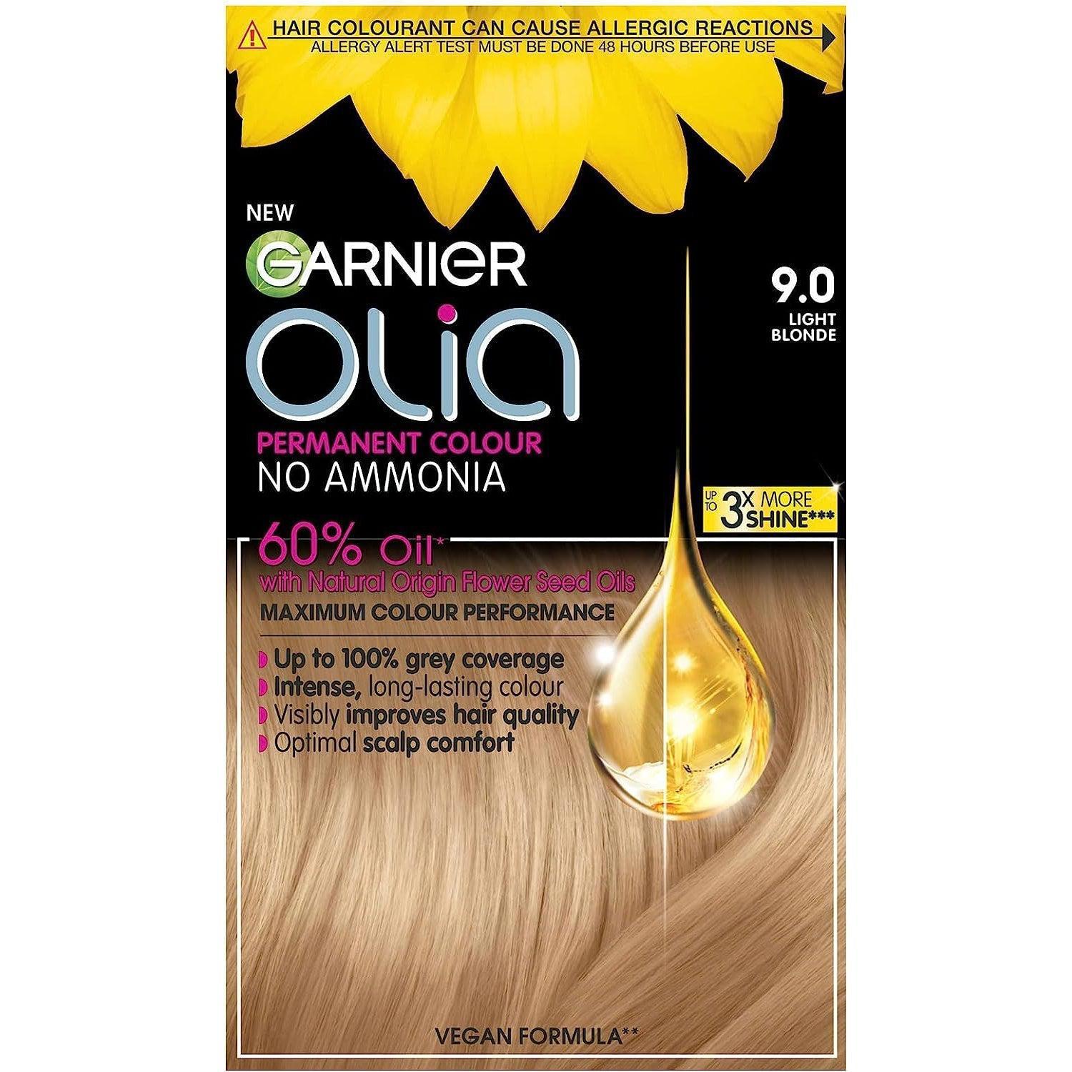 Garnier Olia 9.0 Light Blonde Permanent Hair Dye - Healthxpress.ie