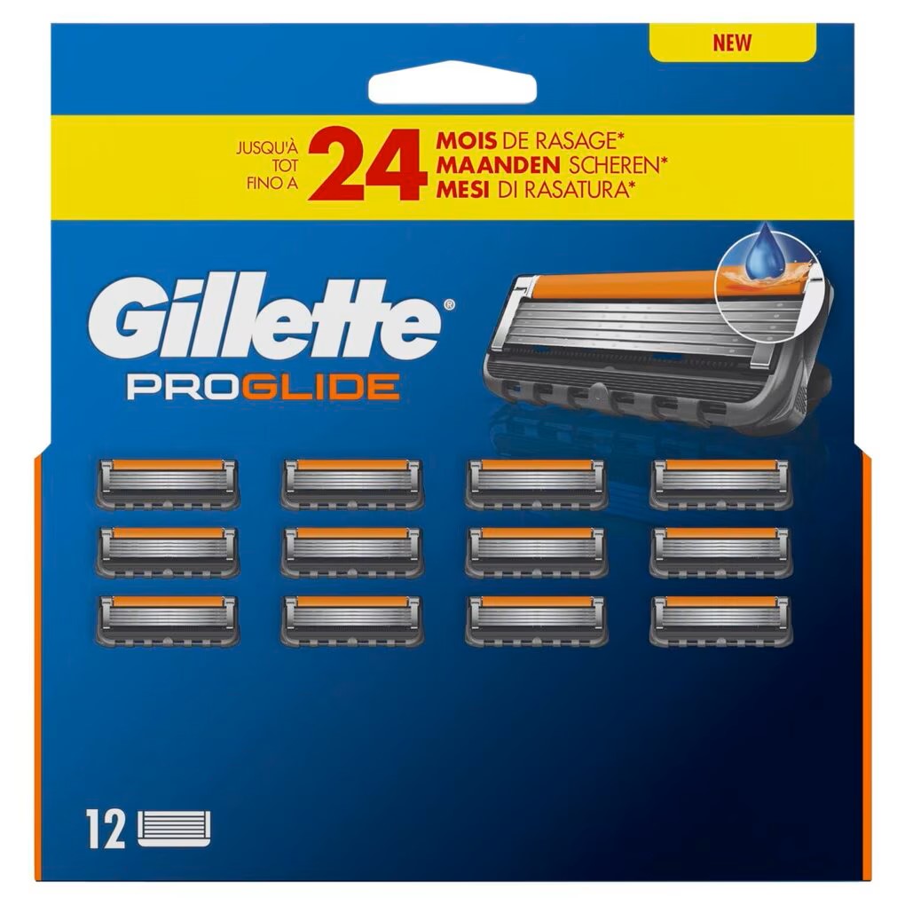 Gillette ProGlide 12pk Men’s Razor Blade Refills,  with 5 Anti-Friction Blades
