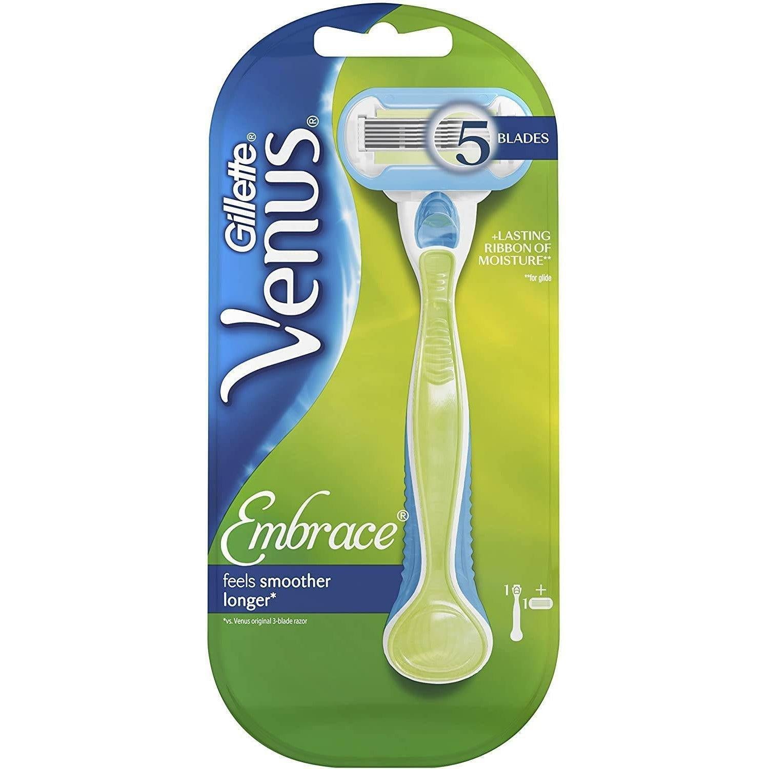 Gillette Extra Smooth Venus Embrace Women's Razor with 1 Blade - Healthxpress.ie