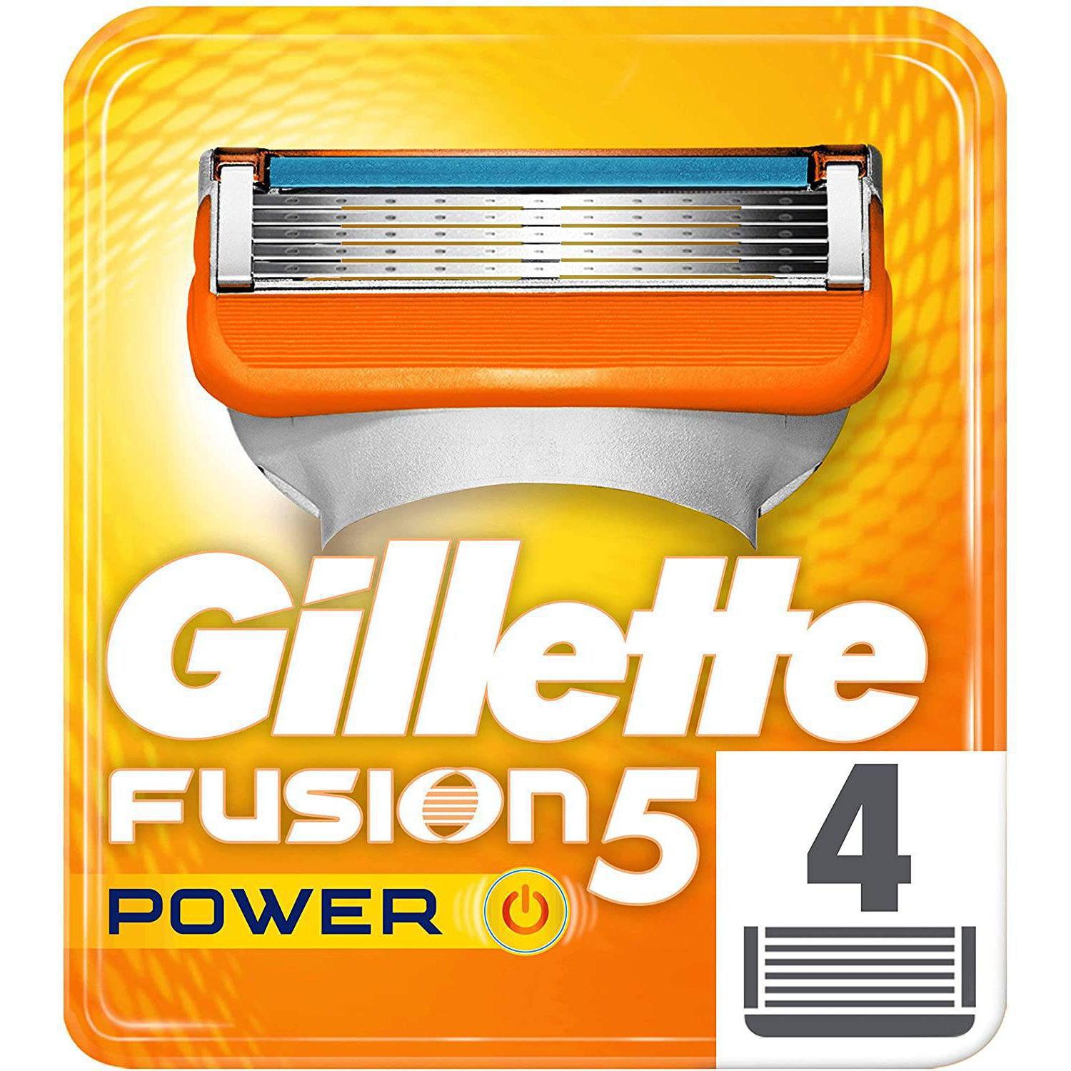 Gillette Fusion5 Power Razor Blades for Men - 4 Pack - Healthxpress.ie