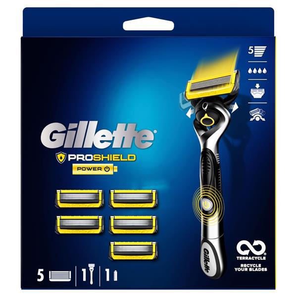 Gillette Fusion5 ProShield Razor Blades - 6 Pack + Razor - Healthxpress.ie