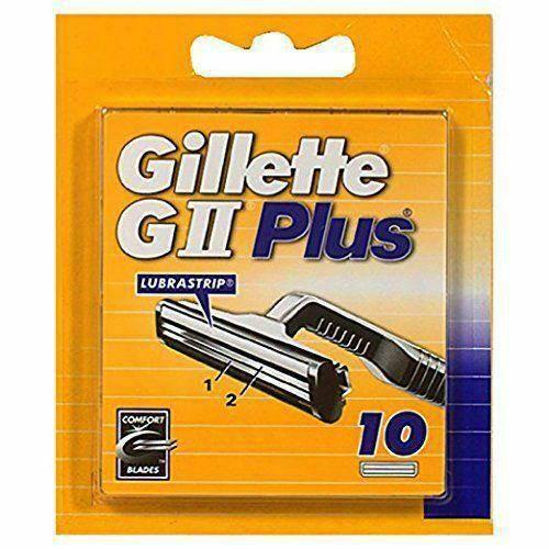 Gillette GII Plus Refill Razor Blade Cartridges - Pack of 10 - Healthxpress.ie