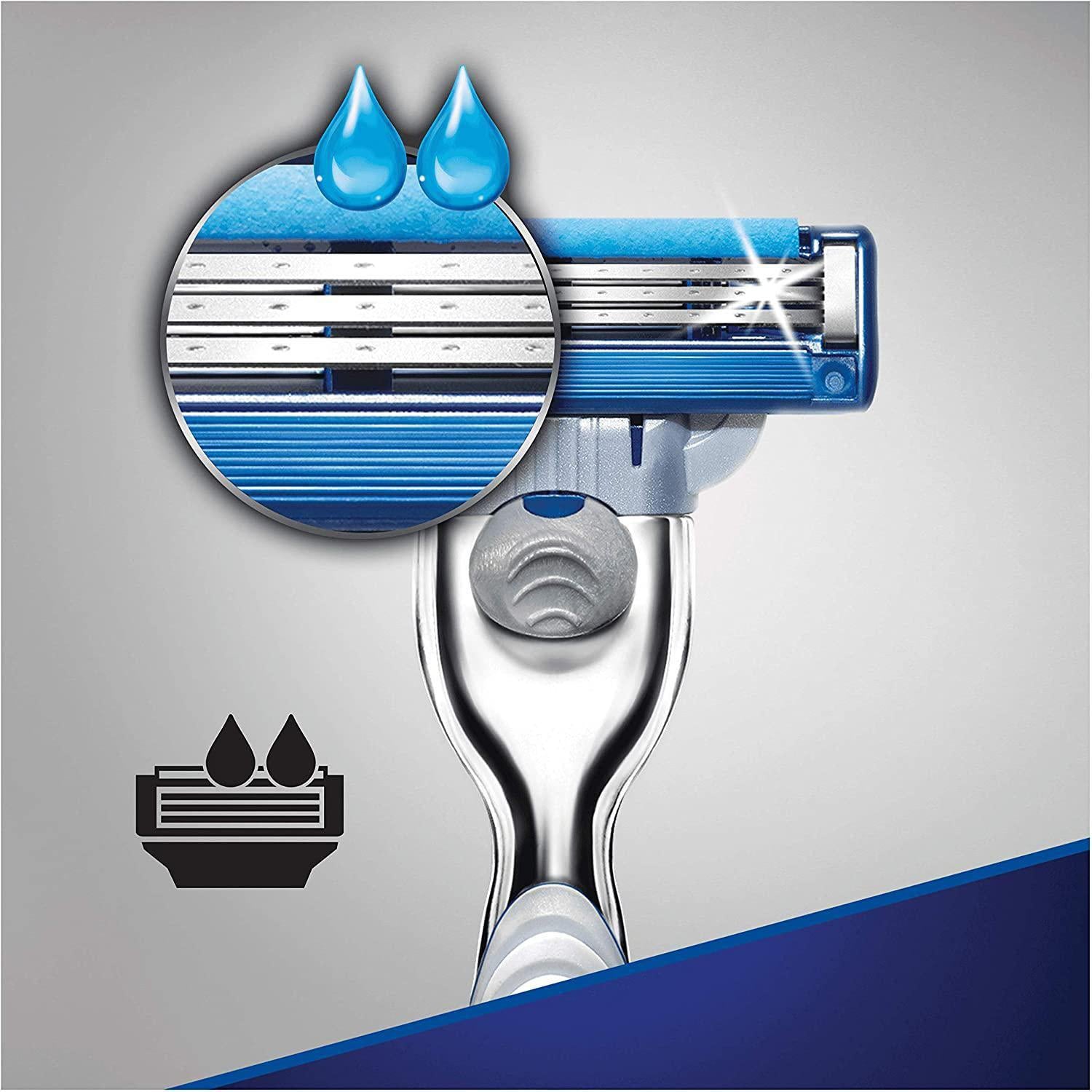 Gillette Mach3 Turbo Men's Razor - with More Lubricants and Larger Skin Guard - Healthxpress.ie
