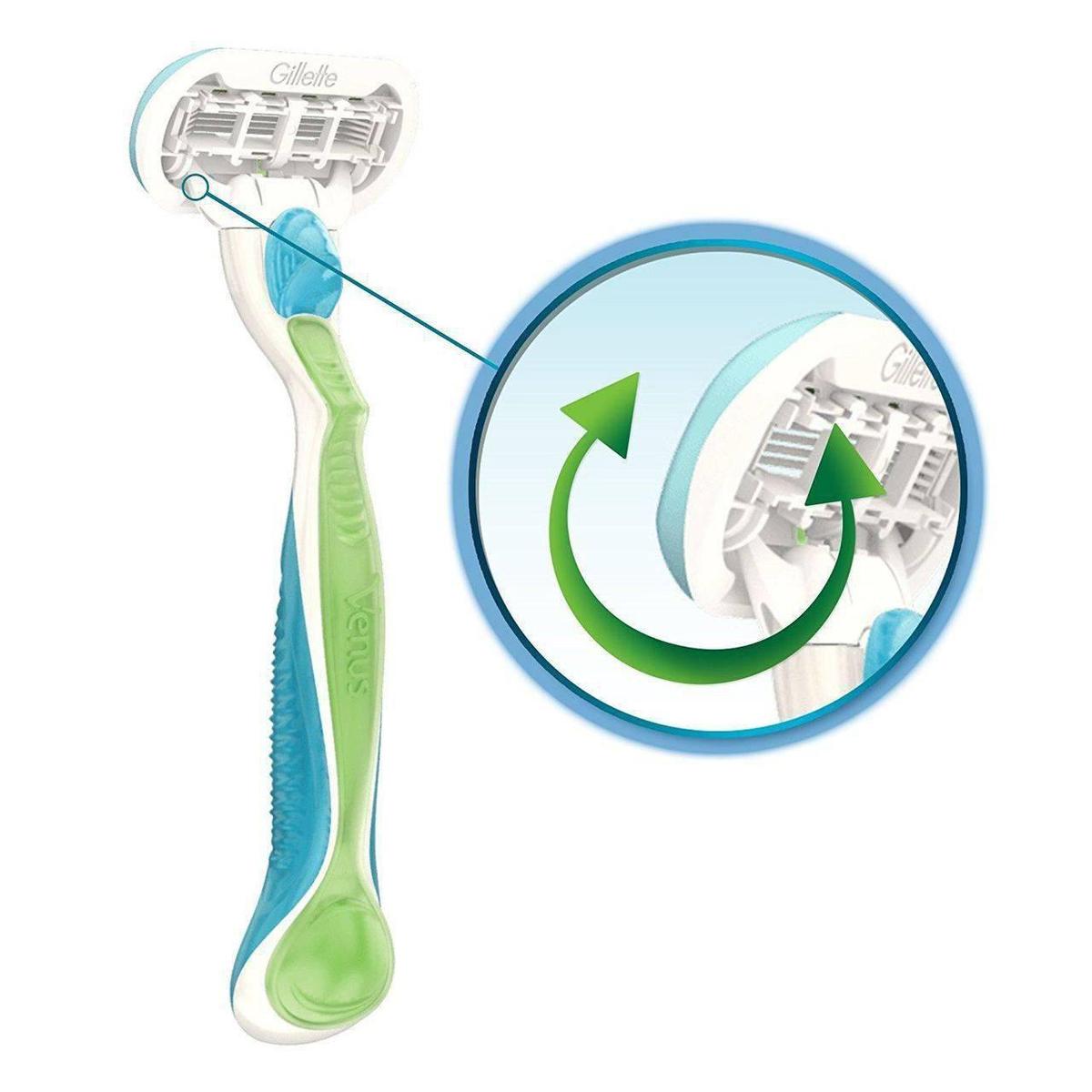Gillette Venus Extra Smooth Women's Razor Blade Refills with 3 Curve-Hugging Blades - 4 Pack - Healthxpress.ie
