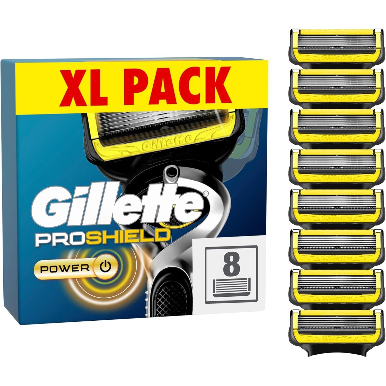 Gillette Fusion5 ProShield Power Razor Blades - 8 Pack