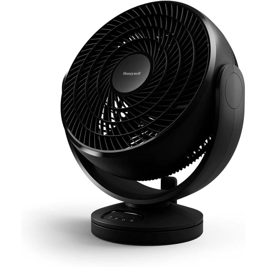 Honeywell Turbo Force Digital Oscillating Floor Fan  3 Speeds and 90 Degree Pivot), Black, (HF715BEV1)
