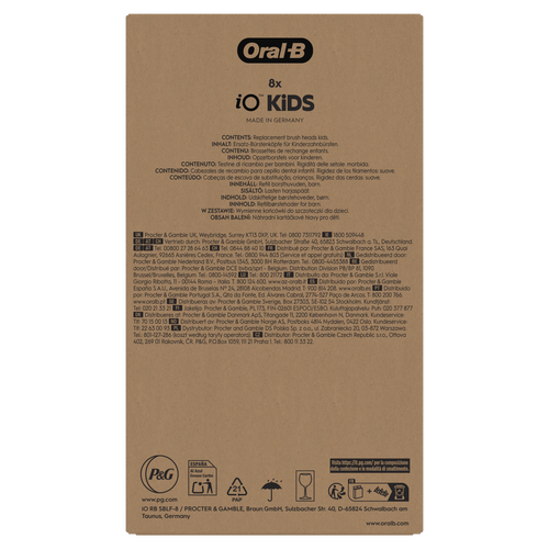 Oral-B iO Kids Marvel Spiderman 8pk Electric Toothbrush Head for Age 6+, Gentle on Wobbly Teeth and Gums for Cleaner Teeth