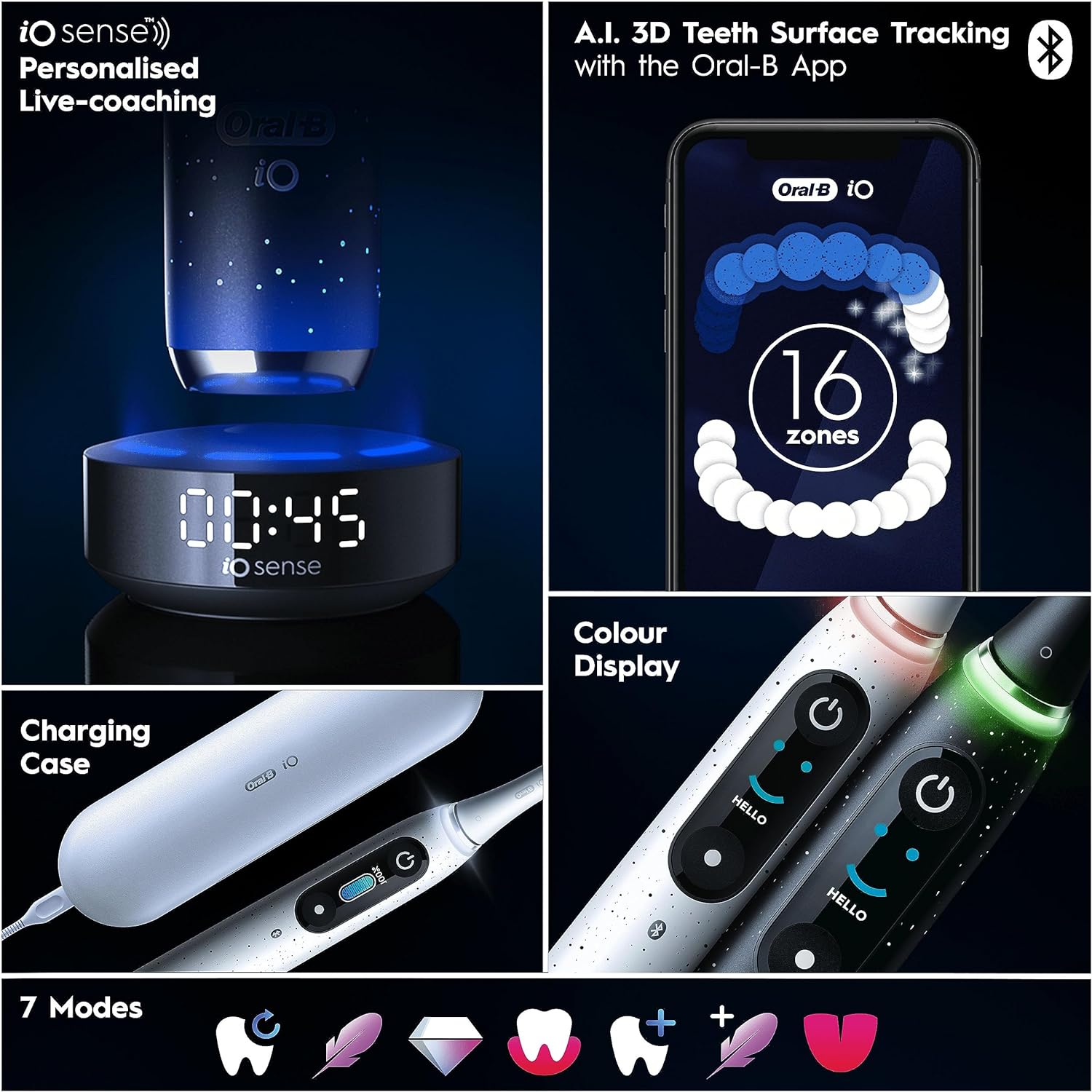 Braun Oral-B iO Series 10 Electric Rechargeable Toothbrush - Stardust