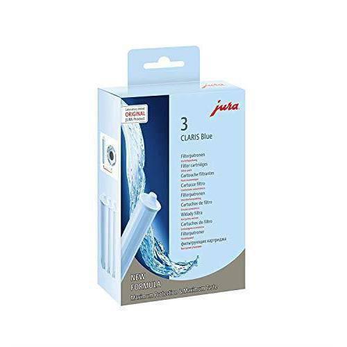 Jura CLARIS Blue Water Filter Cartridge - New Protective Formula - Pack of 3 - Healthxpress.ie