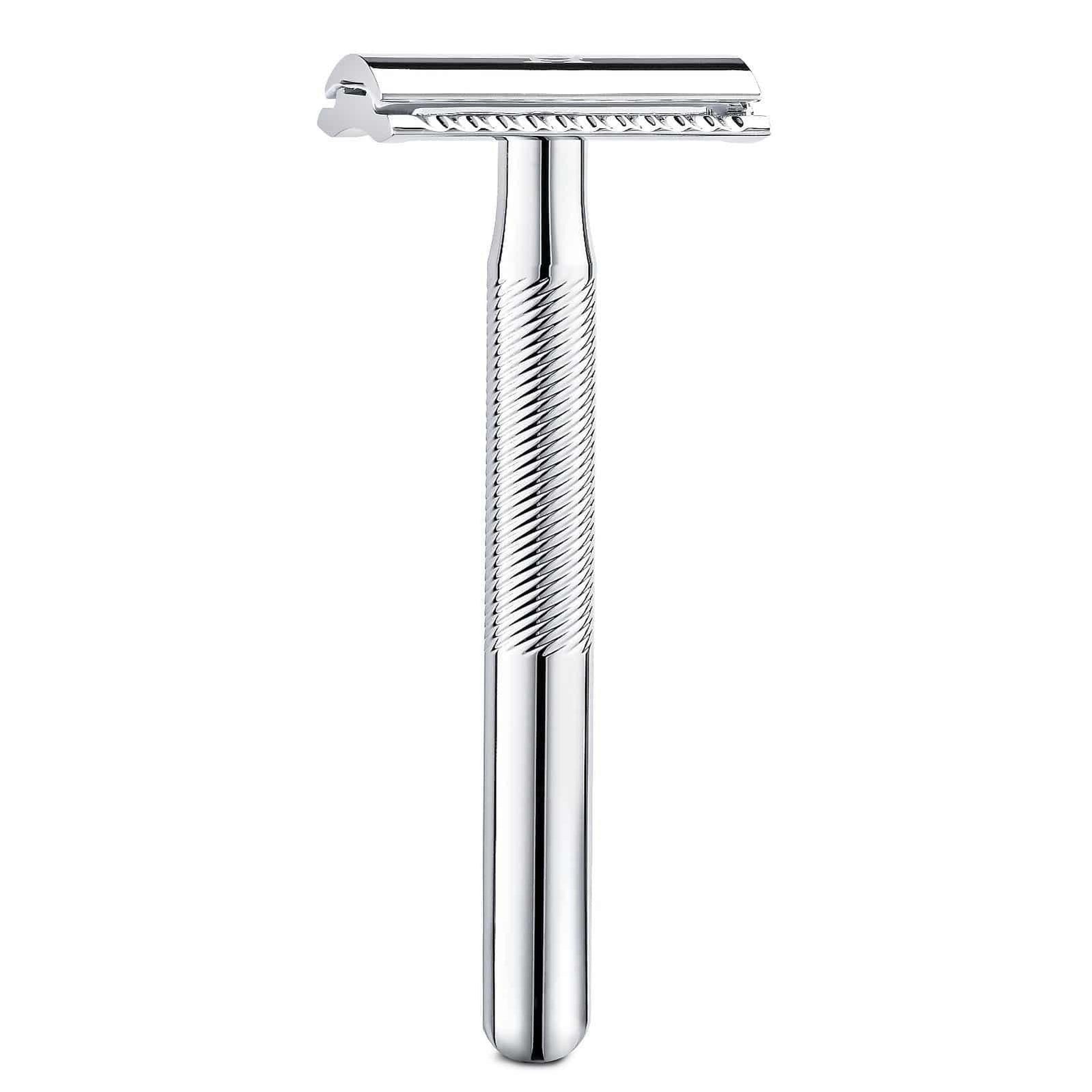 King C. Gillette Double Edge Razor w/ Double Edged Blades - Chrome Plated Finish - Healthxpress.ie