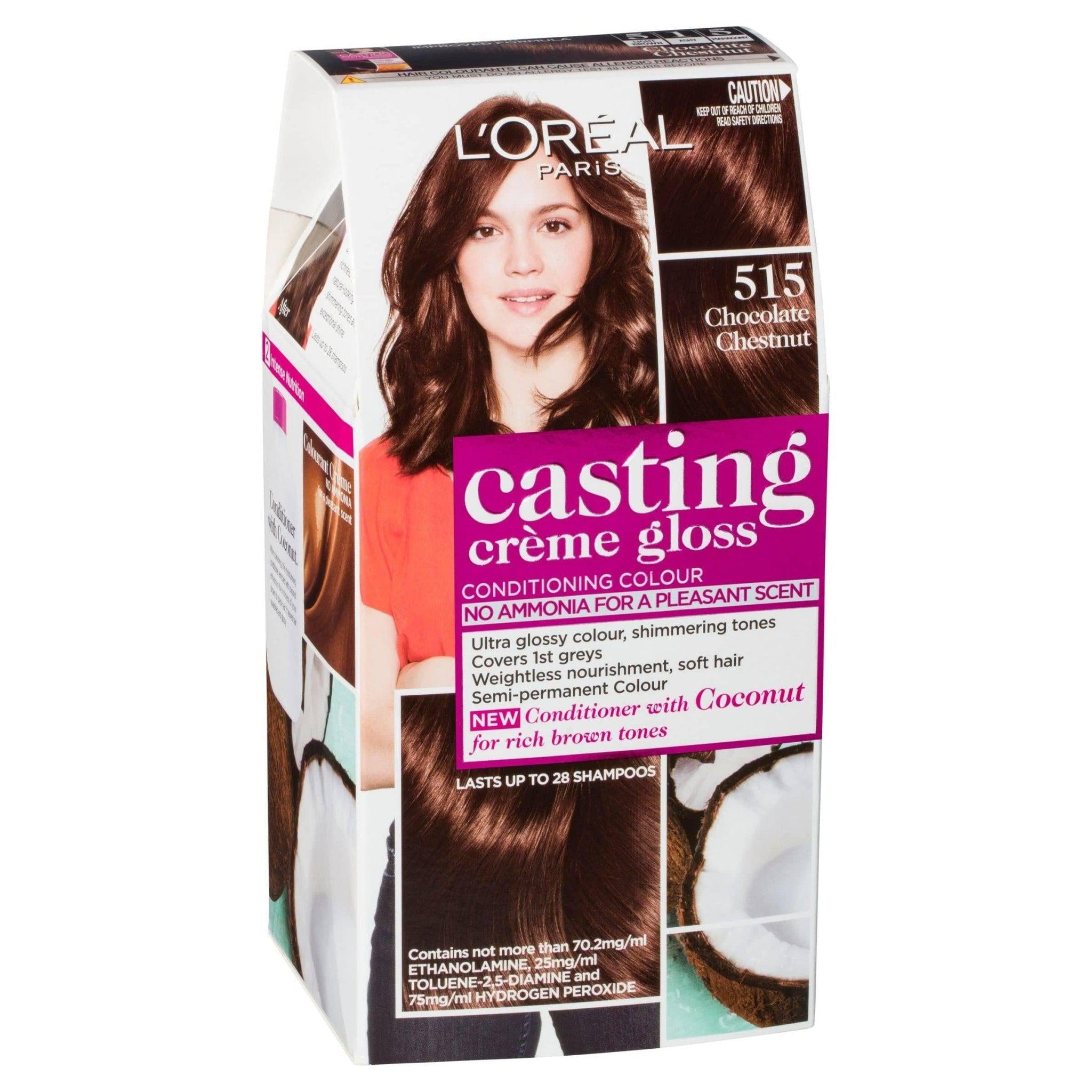 L'oreal Casting Creme Gloss Semi-Permanent Hair Color - Chocolate Chestnut 515 - Healthxpress.ie