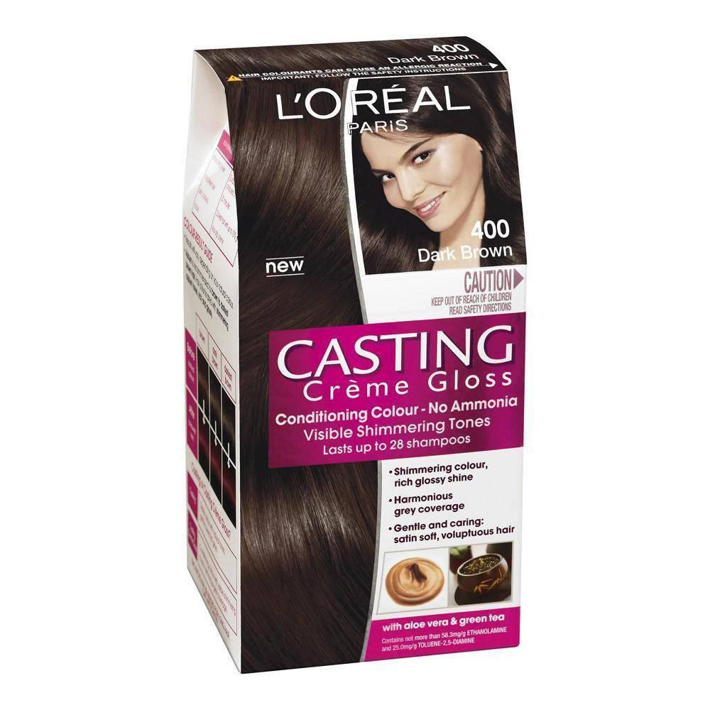 L'oreal Casting Creme Gloss Semi-Permanent Hair Color - Dark Brown 400 - Healthxpress.ie