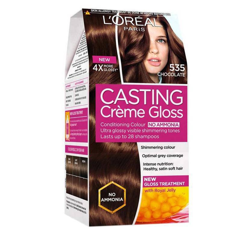 L'oreal Casting Creme Gloss Semi-Permanent Hair Color - Shade Chocolate 535 - Healthxpress.ie