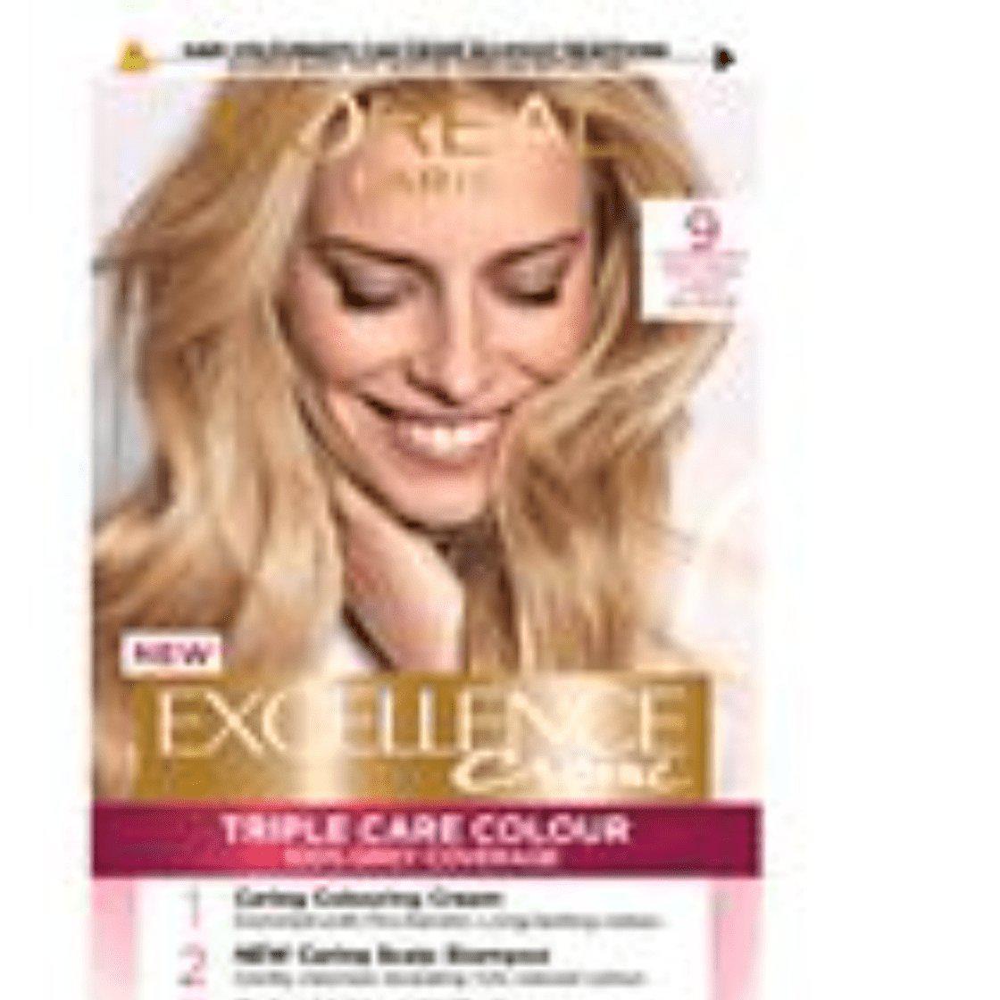L'oreal Excellence Crème Permanent Hair Dye - Triple Care - Natural Light Blonde 9 - Healthxpress.ie