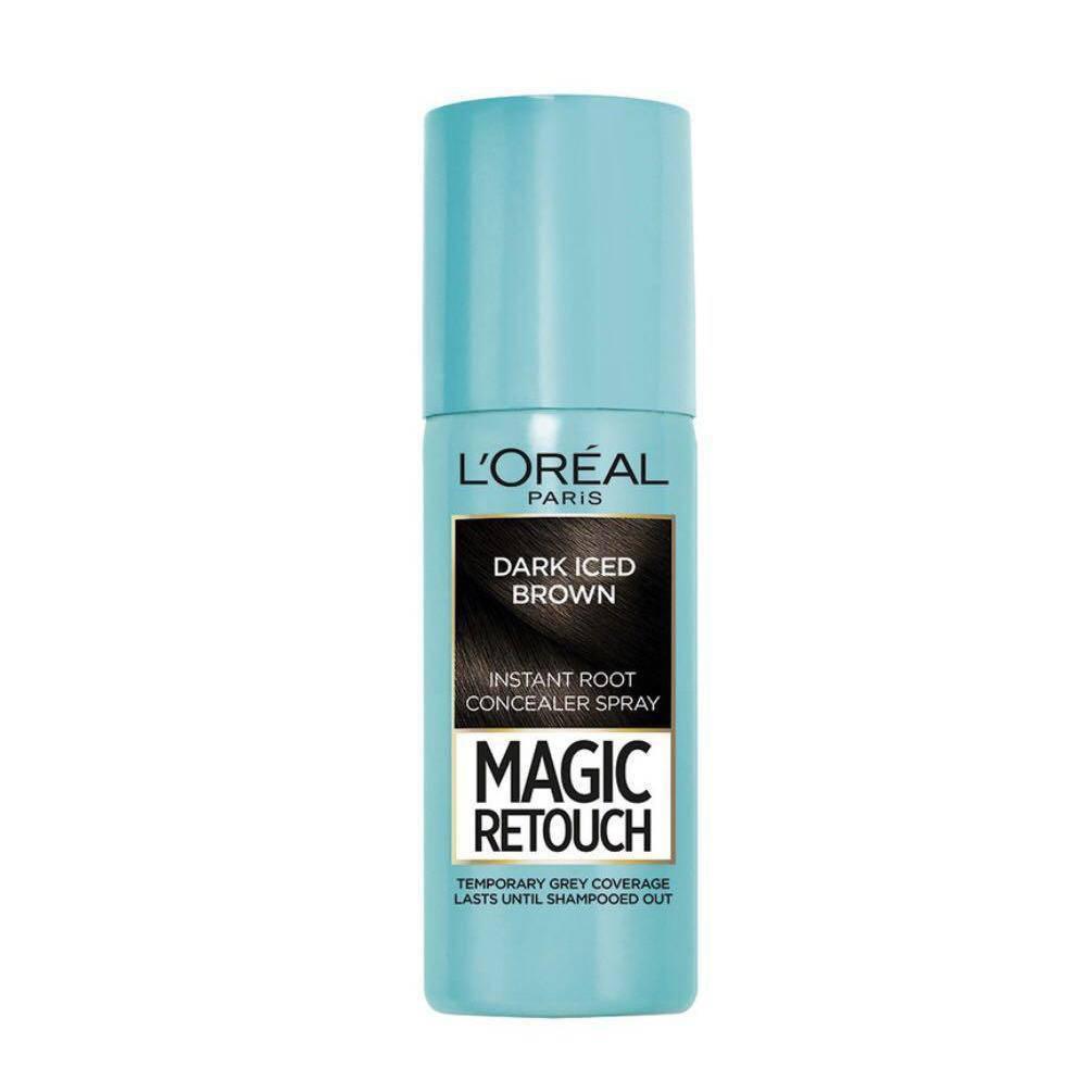 L’oreal Magic Retouch Instant Grey Root Concealer Spray - Dark Iced Brown, 75ml - Healthxpress.ie
