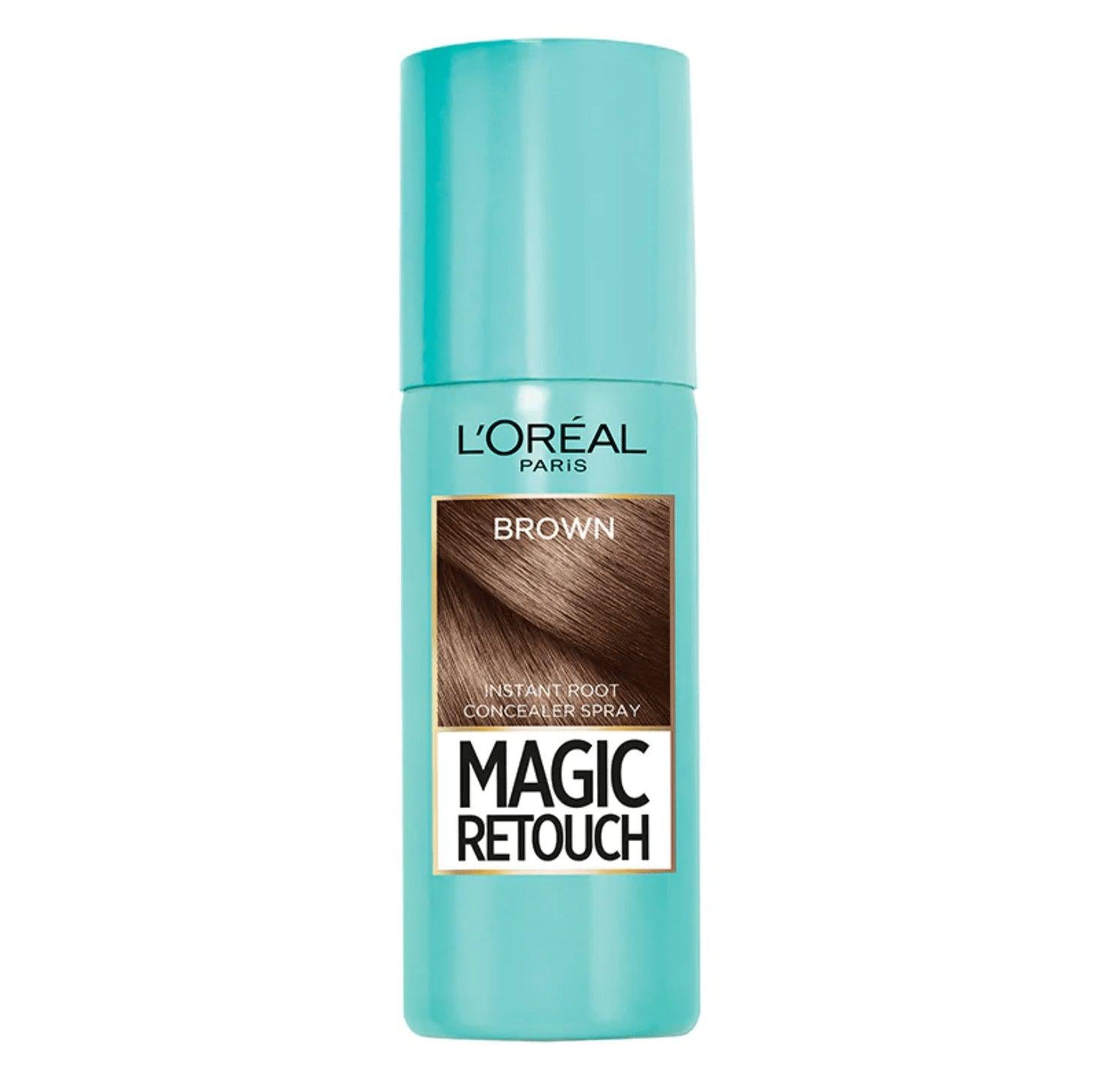 L’oreal Magic Retouch Temporary Instant Grey Root Concealer Spray - Brown, 75ml - Healthxpress.ie