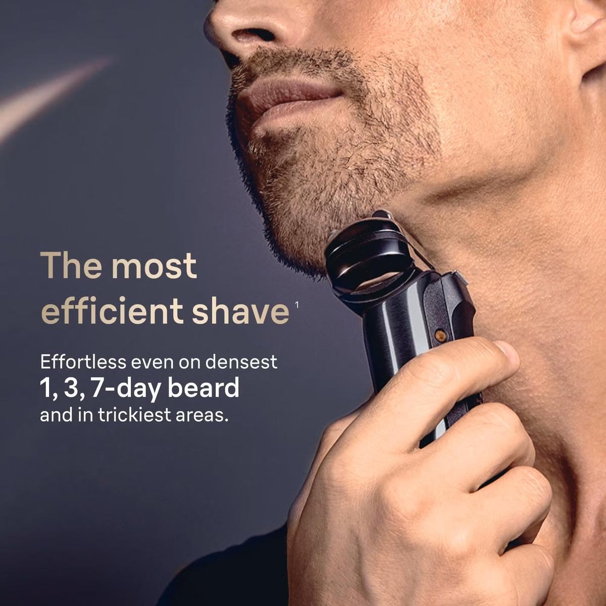 Braun Nevo 17010C Electric Shaver for Men- With Power Case and 7-in-1 Nevo Care System, Graphite