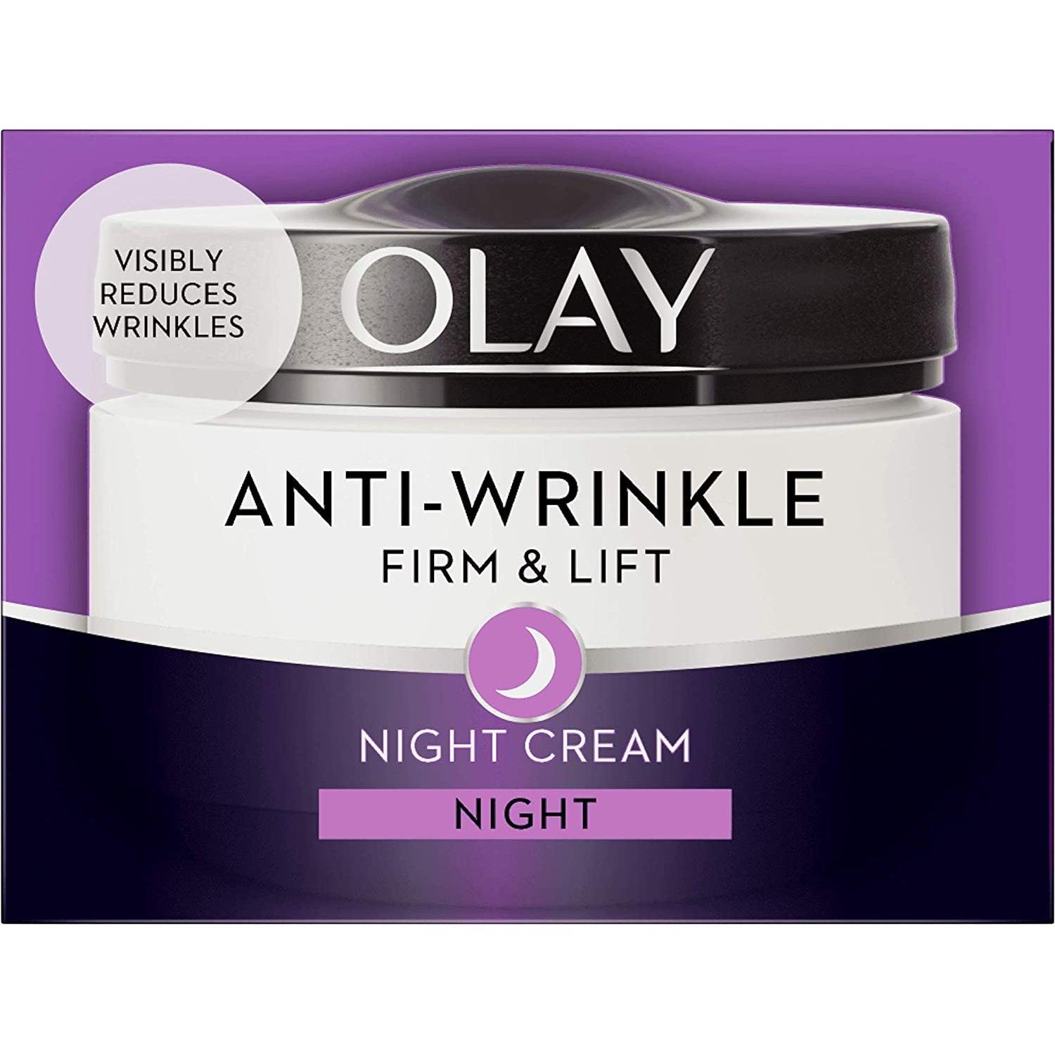 Olay Anti-Wrinkle Firm and Lift Anti-Ageing Moisturiser Night Cream - 50 ml - Healthxpress.ie