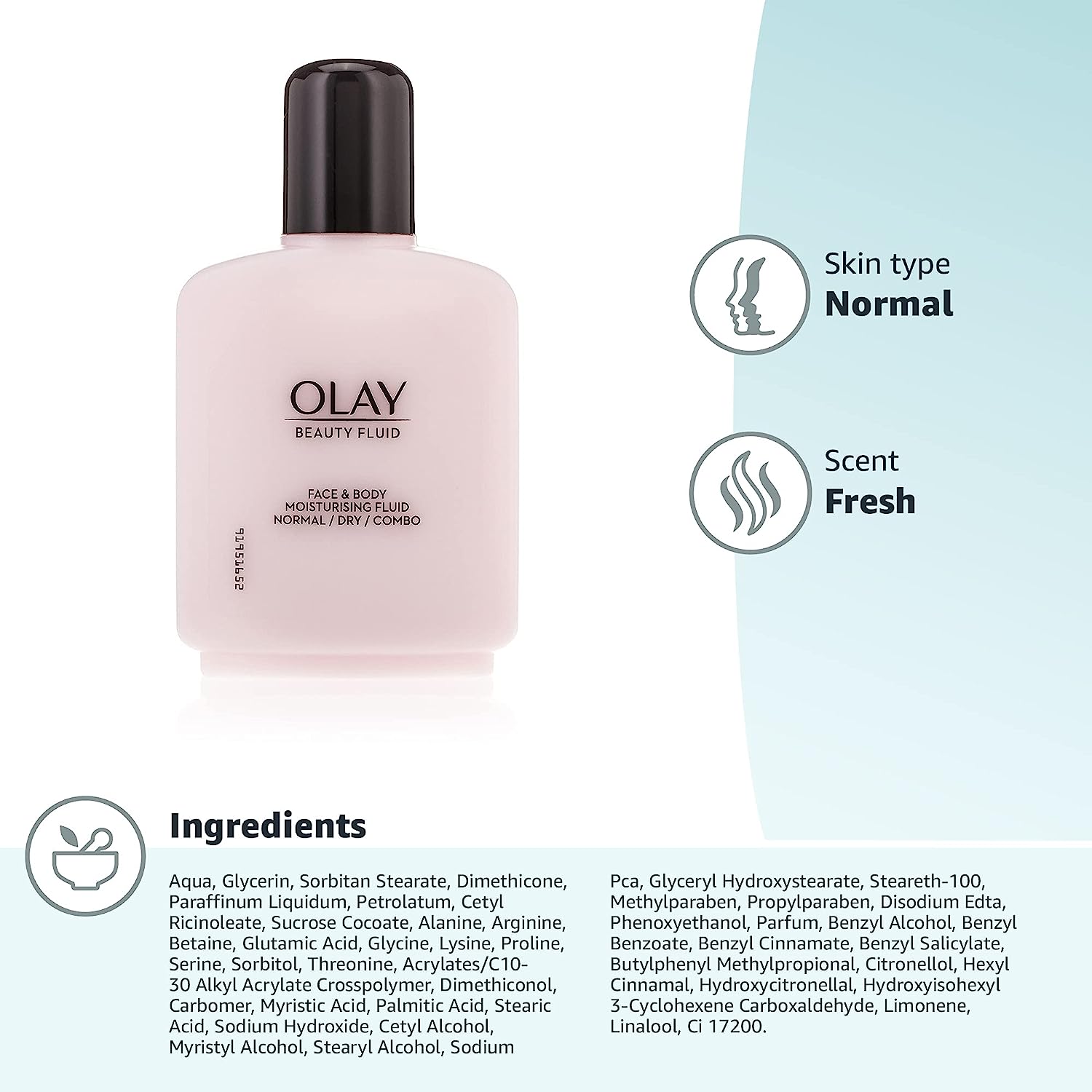 Olay Beauty Fluid Face and Body Moisturiser, 100 ml - Healthxpress.ie
