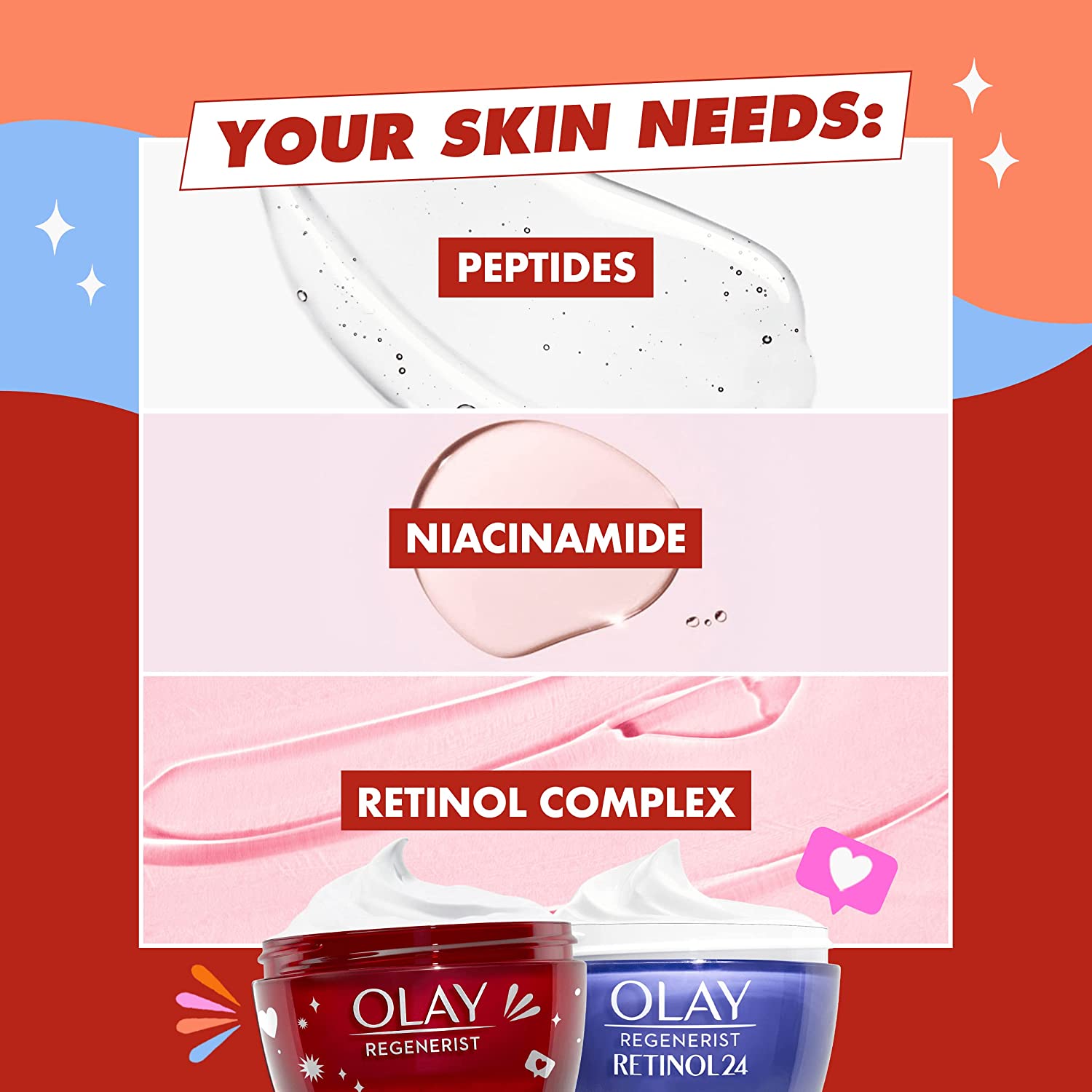 Olay Giftset Regenerist Day + Retinol24 Night Face Cream, Free Face Roller, 100ml - Healthxpress.ie