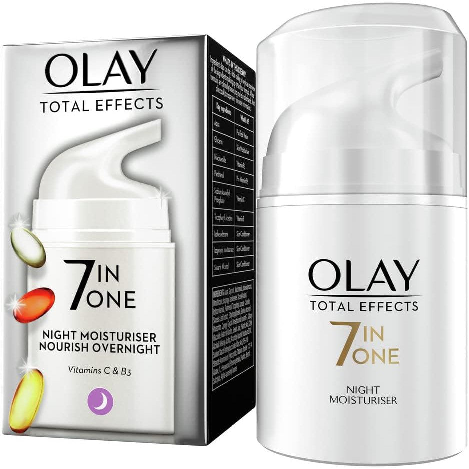 Olay Total Effects Anti-Ageing 7in1 Gift Set: Day Cream Moisturiser 37ml, Night Cream Firming Moisturiser 37ml