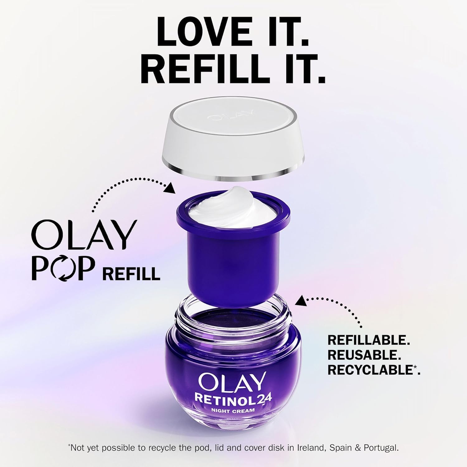 Olay Retinol 24 Night Renewal Cream, Skincare ,Overnight Anti Aging Skin Care: Smooths, Renews and Hydrates, 50ml