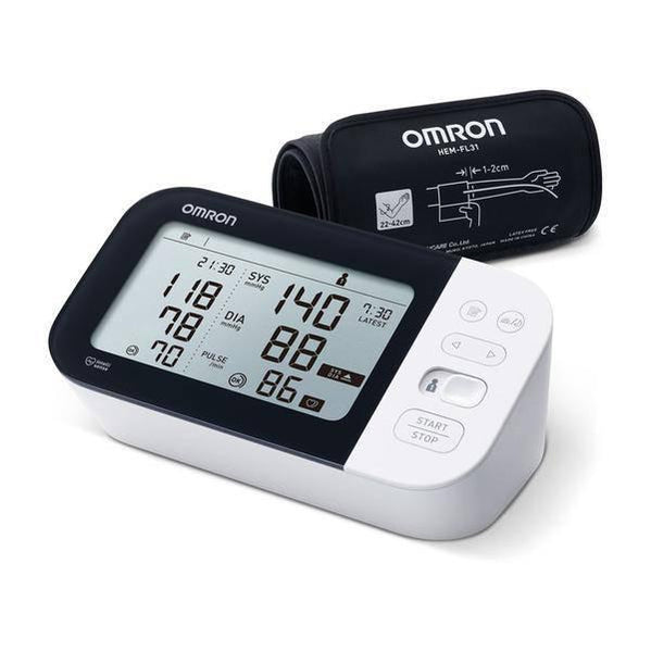 Omron M7 Intelli IT Automatic Upper Arm Blood Pressure Monitor - Intelli Wrap Cuff (22–42cm) - Healthxpress.ie