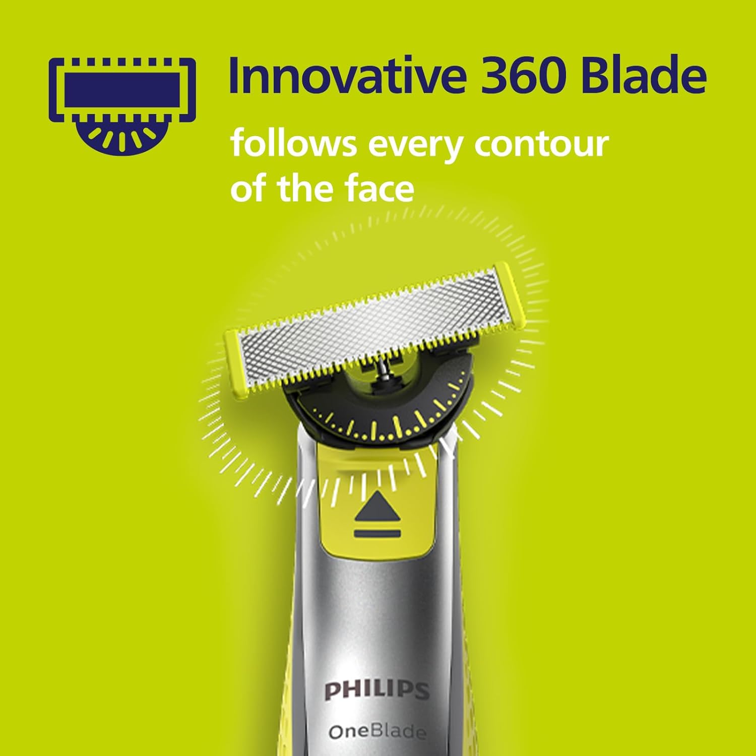Philips QP430/50 360 OneBlade Razor Replacement Blades - 100% Waterproof - Pack of 3