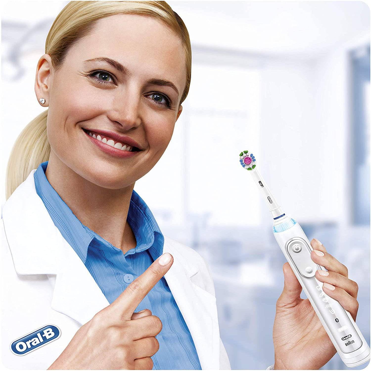Oral-B 3D White Power Replacement Toothbrush Heads - Round Head - with Cleanmaximiser Technology Pack of 4 - Healthxpress.ie