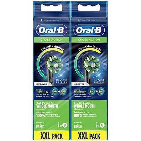 Oral-B CrossAction 16pk Replacement Brush Heads - Black Edition - Healthxpress.ie