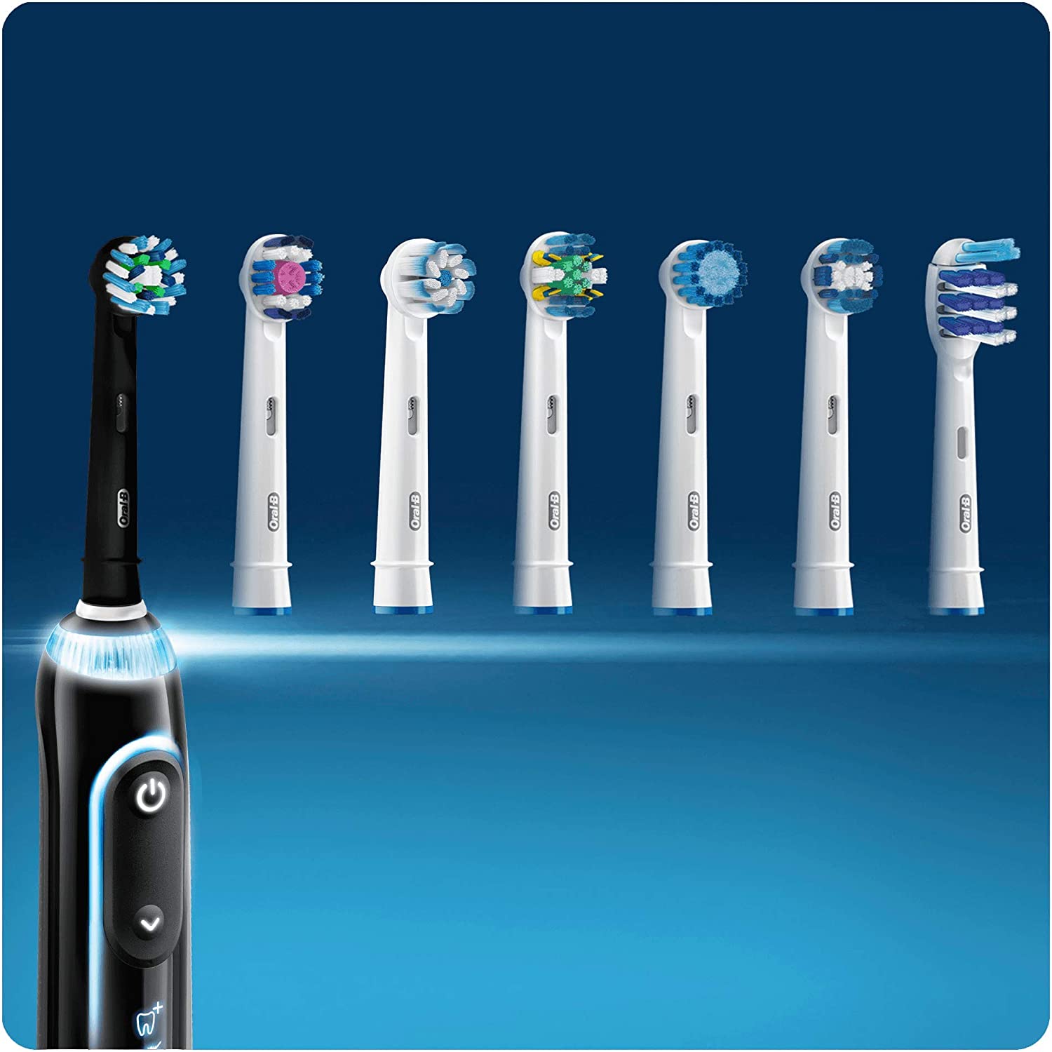Oral-B CrossAction 2pk Replacement Toothbrush Heads - Black Edition - Healthxpress.ie