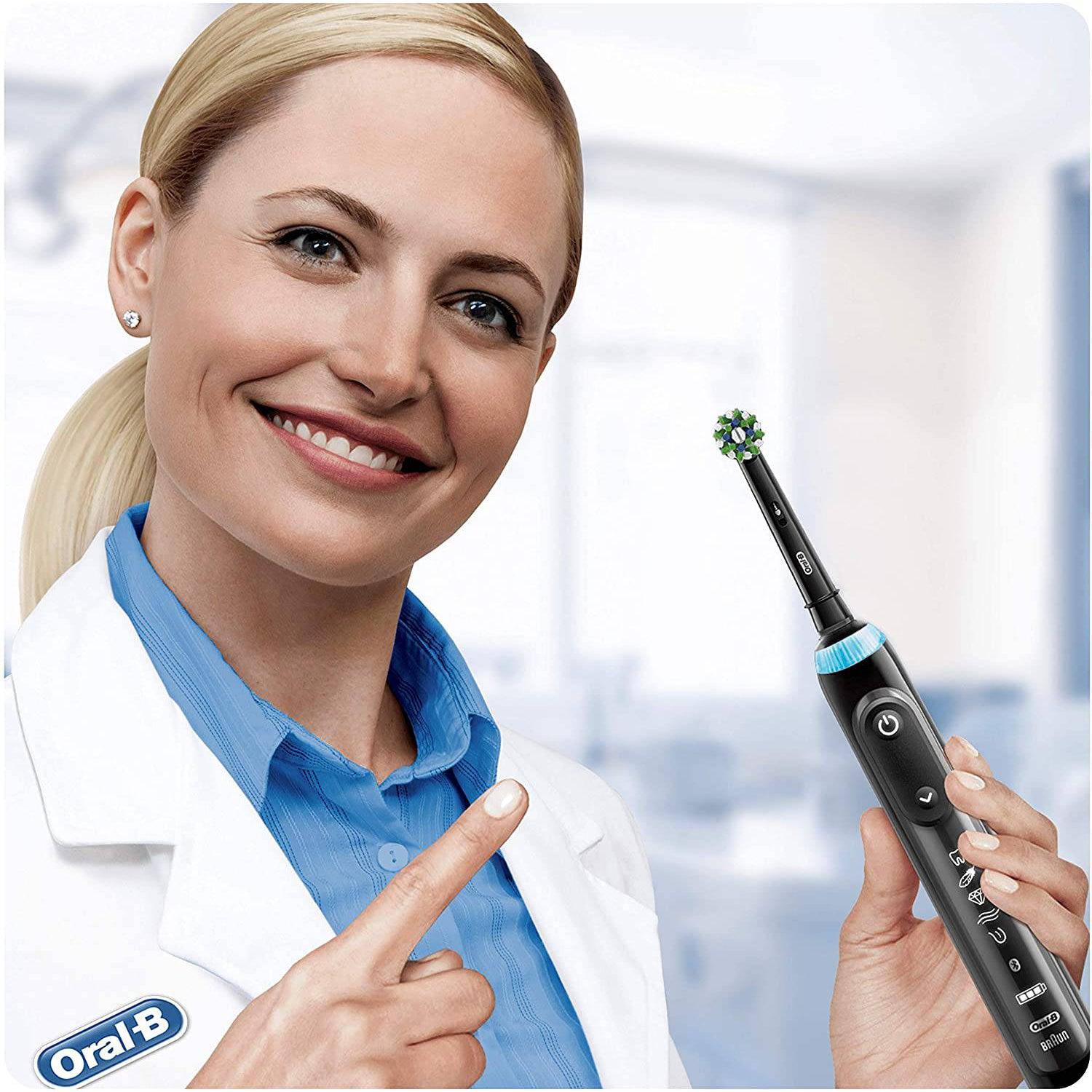 Oral-B CrossAction 2pk Replacement Toothbrush Heads - Black Edition - with Cleanmaximiser Technology - Healthxpress.ie