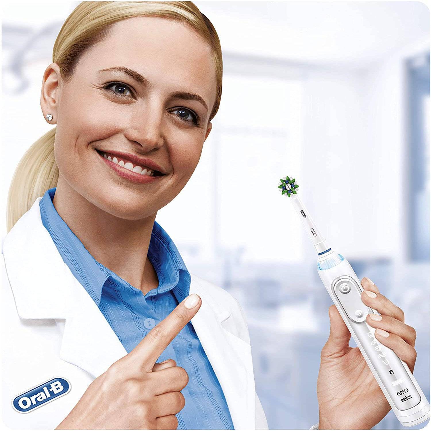 Oral-B CrossAction 2pk Replacement Toothbrush Heads - White - Healthxpress.ie