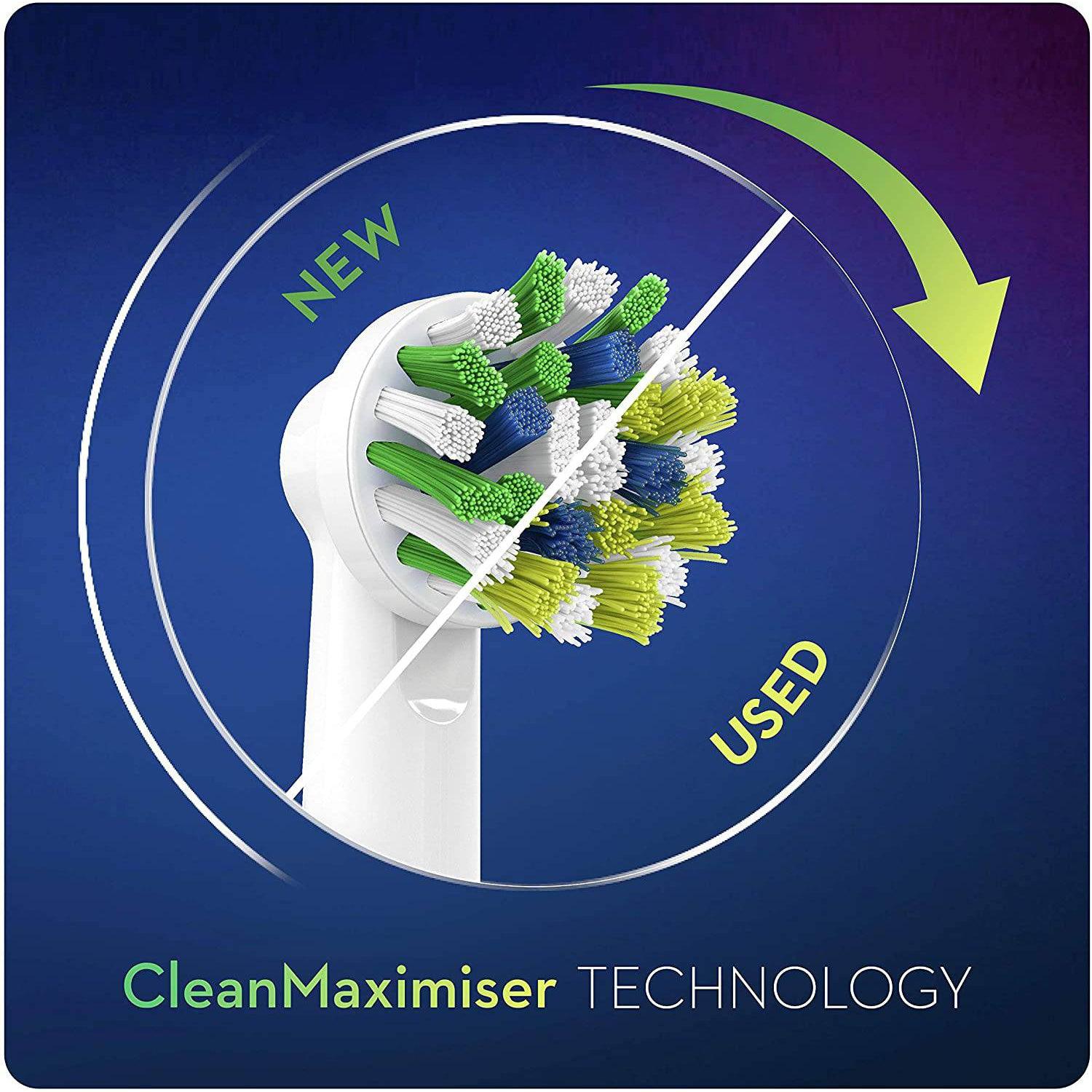 Oral-B CrossAction 5pk CleanMaximiser Toothbrush Replacement Heads - White - Healthxpress.ie