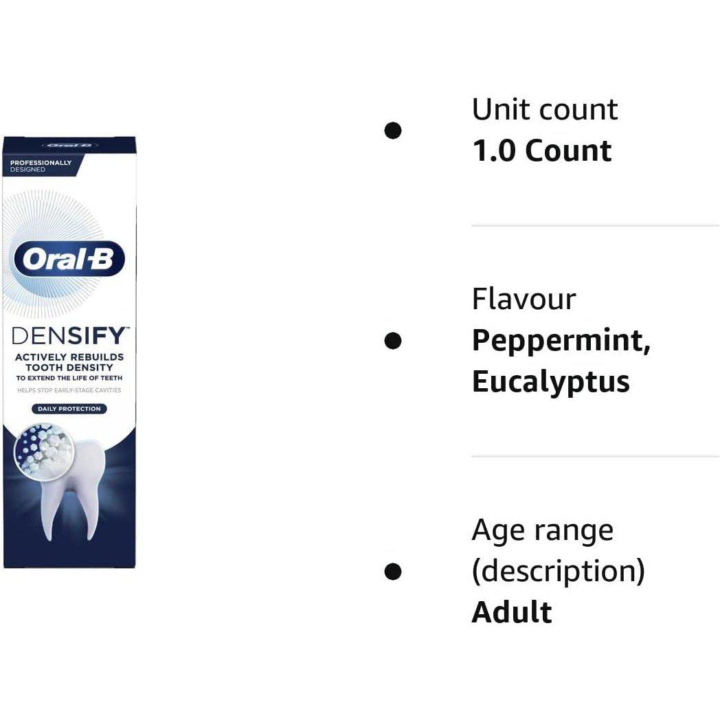 Oral-B Densify Daily Protection Toothpaste 75ml - Rebuilds Tooth Densi