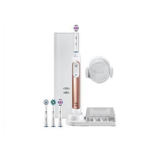 Oral B Genius 8000 Rechargeable Electric Toothbrush - 5 Clean Modes, Rose Gold - Healthxpress.ie