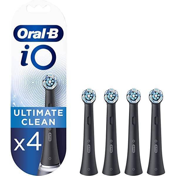 Oral-B iO 4pk Ultimate Clean Toothbrush Replacement Heads - Black