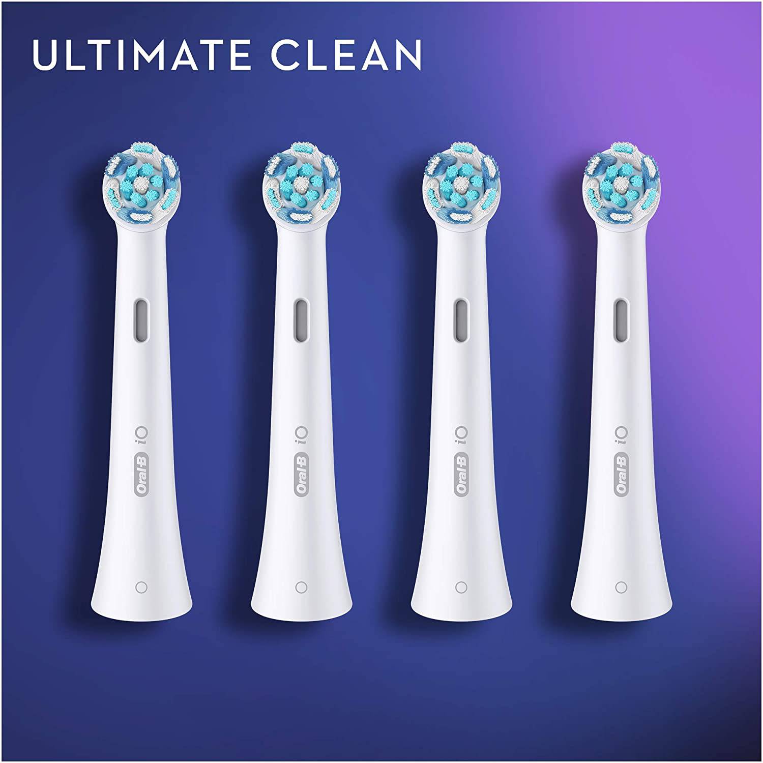 Oral-B iO 4pk Ultimate Clean Toothbrush Replacement Heads - White - Healthxpress.ie