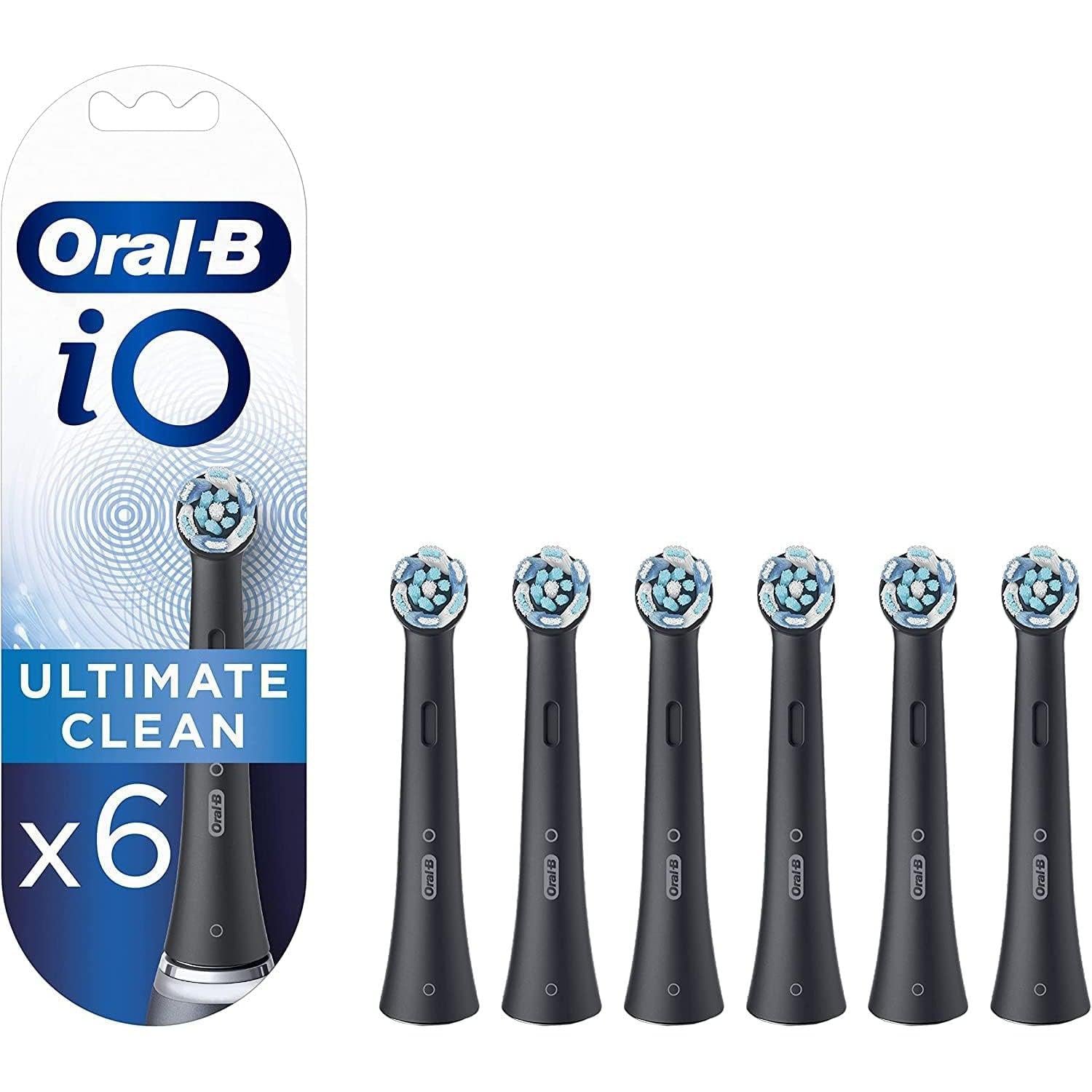 Oral-B iO 6pk Ultimate Clean Toothbrush Replacement Heads - Black