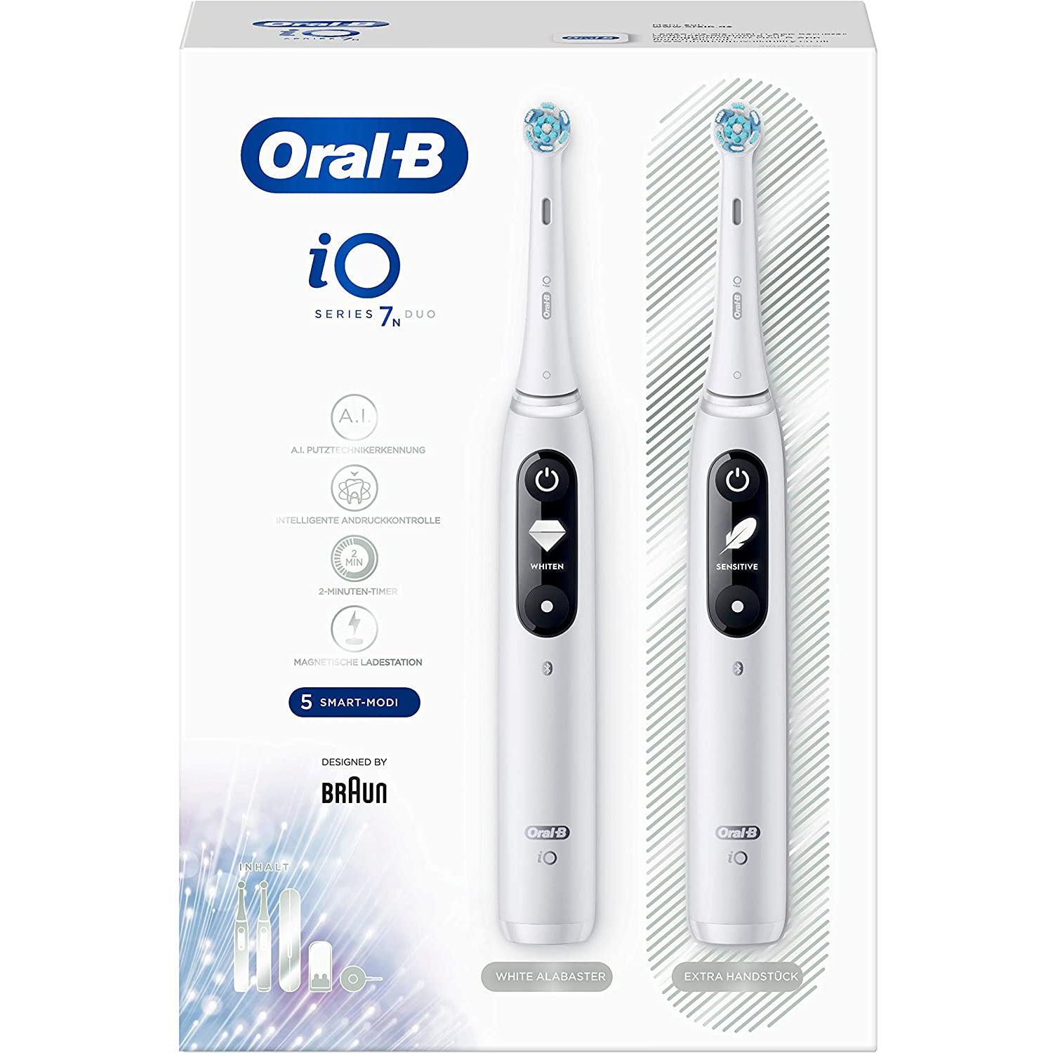 Oral-B iO 7 Twin Pack Electric Toothbrush, with Revolutionary Magnetic Technology - Healthxpress.ie
