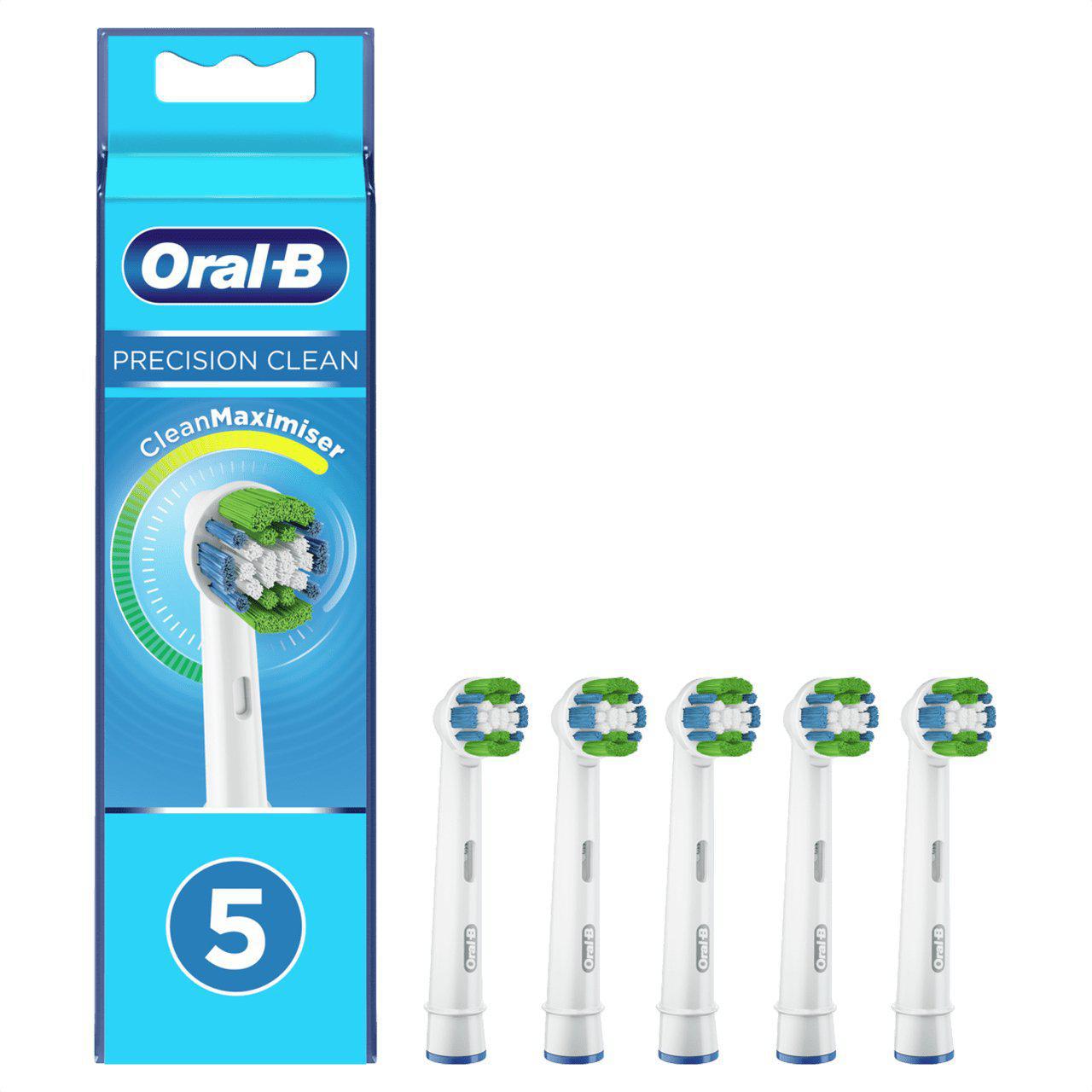 Oral-B Precision Clean 5pk Replacement Brush Heads - Round Brush Head -with CleanMaximiser Technology - Healthxpress.ie