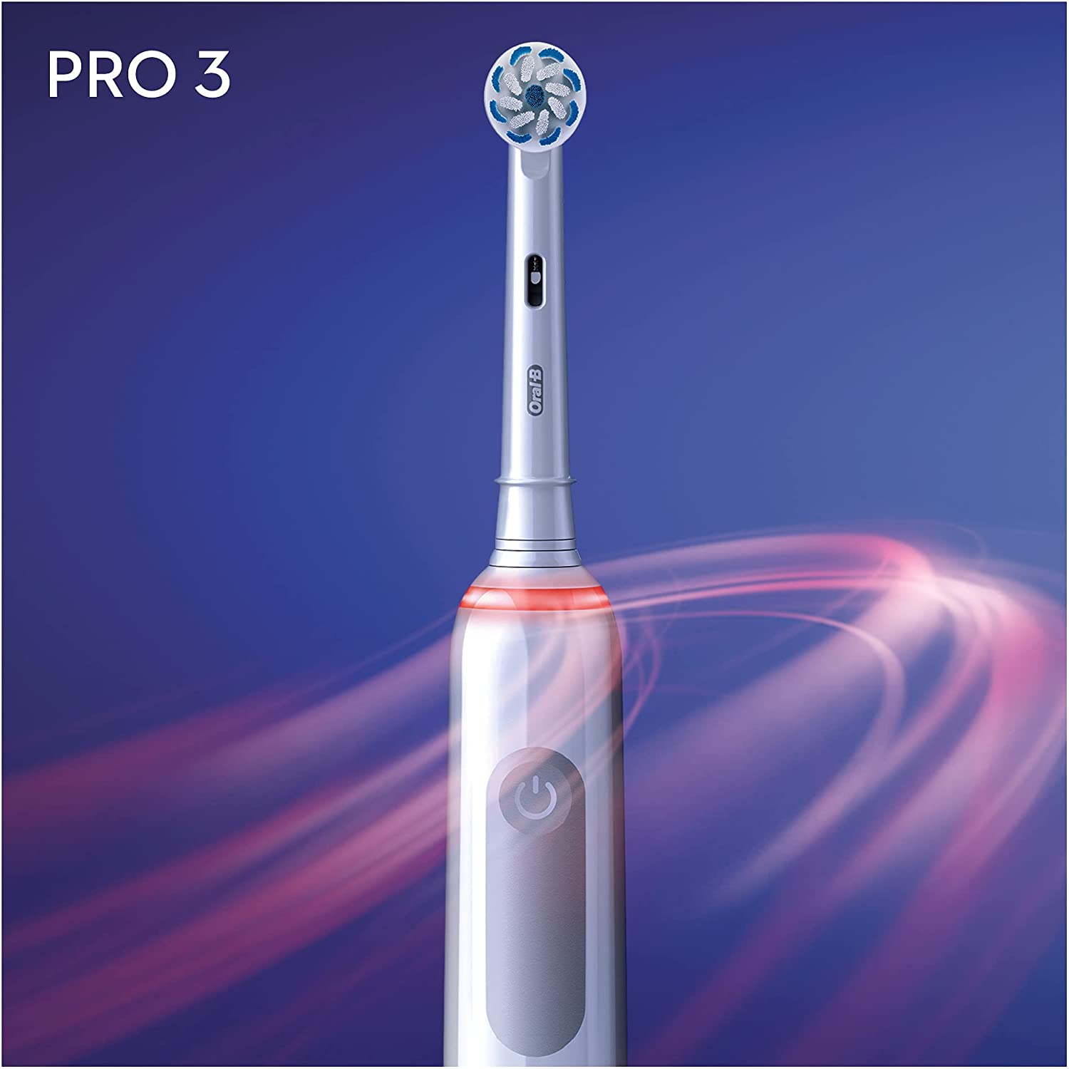 Oral-B Pro 3 Sensi Ultra Electric Toothbrush with Smart Pressure Sensor, 1 Toothbrush Head, 3 Modes with Teeth Whitening - Healthxpress.ie